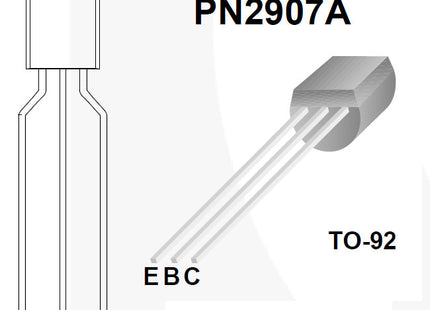 PN2907ATAR PNP 60V 0.8A TO92 Kinked Lead Transistor