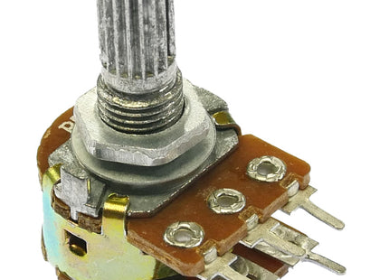 Makertronics Long Shaft Dual Gang (Stereo) Linear 500k Potentiometer