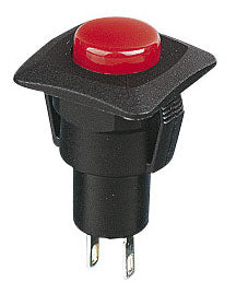 Low Profile Push to Make Switch, Red