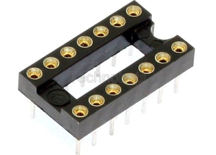 Turned Pin 0.3 inch Dil IC Socket 14 Pin