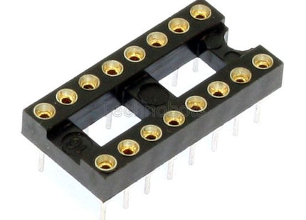 Turned Pin 0.3 inch Dil IC Socket 16 Pin