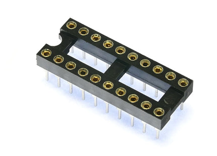 Turned Pin 0.3 inch Dil IC Socket 20 Pin