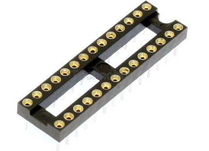 Turned Pin 0.3 inch Dil IC Socket 28 Pin