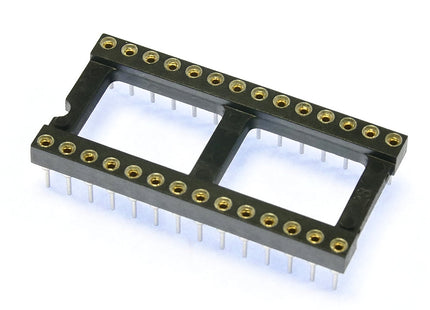 Turned Pin 0.6 inch Dil IC Socket 28 Pin