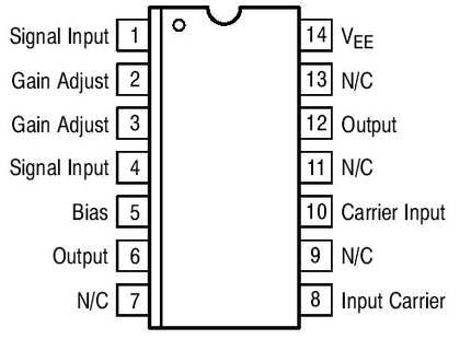 MC1496DR2G Balanced Modulator / Demodulator SOIC-14 Case