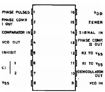 CD4046BE Phase Locked Loop 16-DIP Case