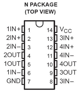 Quad Norton Op-Amp LM3900N