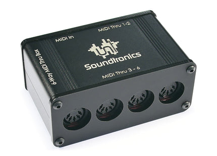 MIDI Thru Box 6-Way UK (Splitter)