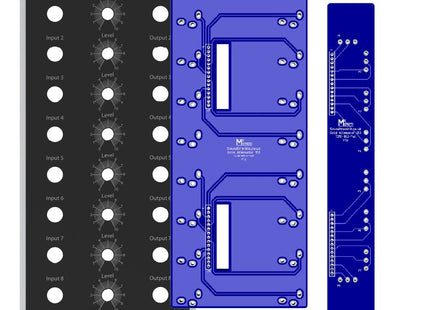 Octal Attenuator 153 MOTM Panel & PCBs