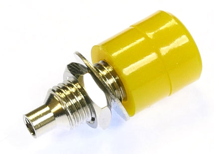 4mm 16A Socket Yellow (PCB Mount)