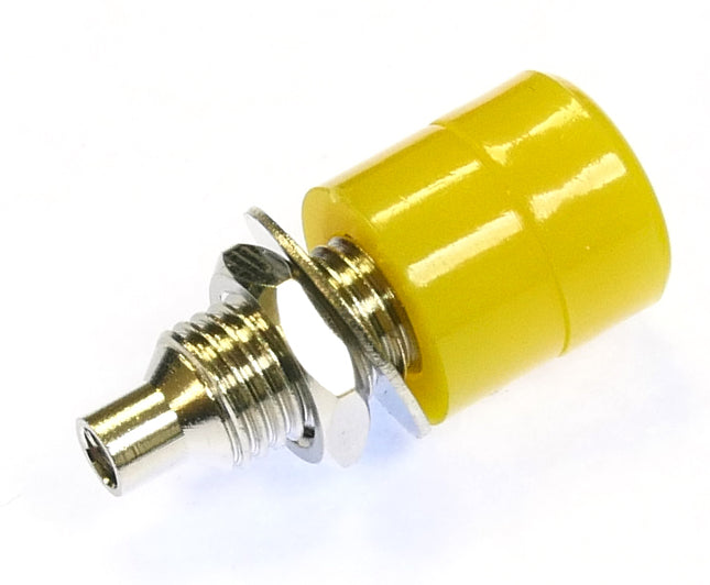 4mm 16A Socket Yellow (PCB Mount)