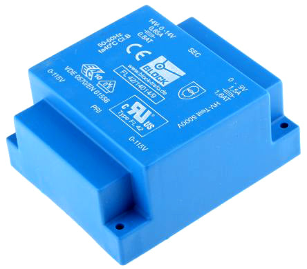 Block Transformer 42VA 0-12V 0-12V