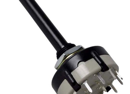 PCB Mount Rotary Switch 2 Pole 6 Way Break before Make, 6mm shaft