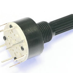 SR16A PCB Mount 16mm Mini-Rotary Switch 8 Way Switch - Long Shaft 
