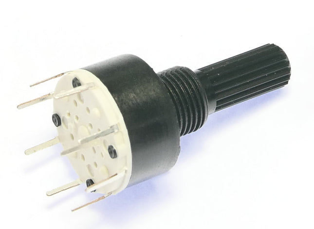 SR16A PCB Mount 16mm Mini-Rotary Switch 8 Way Switch - Long Shaft