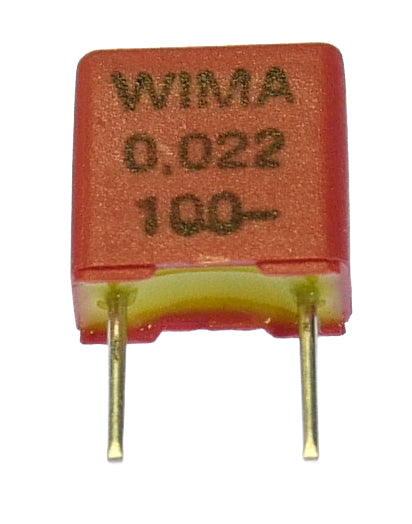 22nF 100V Polypropylene Radial Capacitor