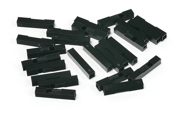 Pack of 25, 1-way Crimp Housings for Pre-Crimped Wires 