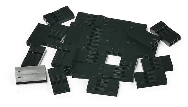 Pack of 25, 3-way Crimp Housings for Pre-Crimped Wires 