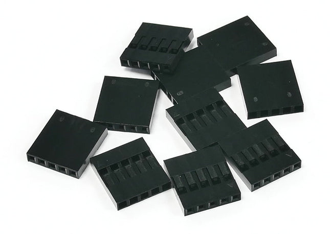 Pack of 10, 5-way Crimp Housings for Pre-Crimped Wires 