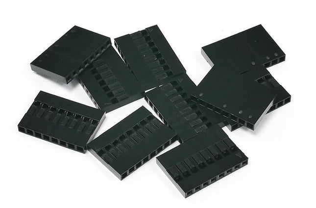 Pack of 10, 8-way Crimp Housings for Pre-Crimped Wires 