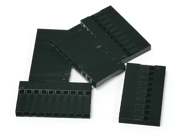 Pack of 5, 10-way Crimp Housings for Pre-Crimped Wires 