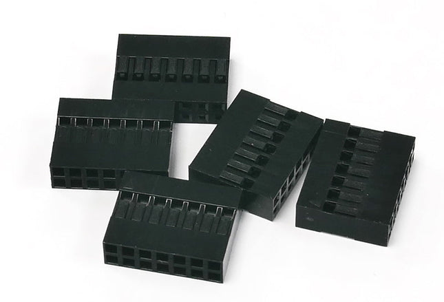 Pack of 5, 2x7-way Crimp Housings for Pre-Crimped Wires 