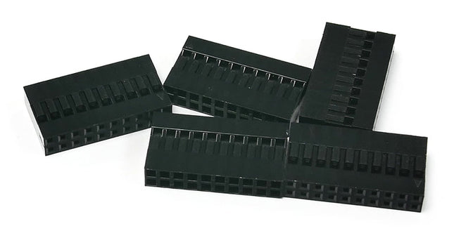 Pack of 5, 2x10-way Crimp Housings for Pre-Crimped Wires 