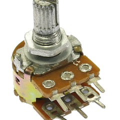 Makertronics Short Shaft Dual Gang (Stereo) Linear 1k Potentiometer