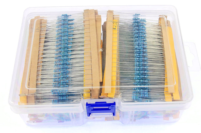 Box of 2600 1% 0.25W Metal Film Resistor, 20 each of 130 Values