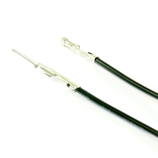 Pre-Crimped F-M 20cm Wire Black