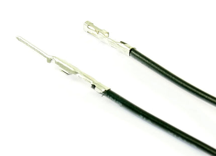 Pre-Crimped F-M 15cm Wire Black