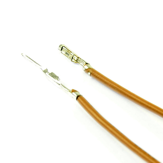 Pre-Crimped F-M 20cm Wire Brown