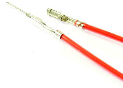 Pre-Crimped F-M 15cm Wire Red