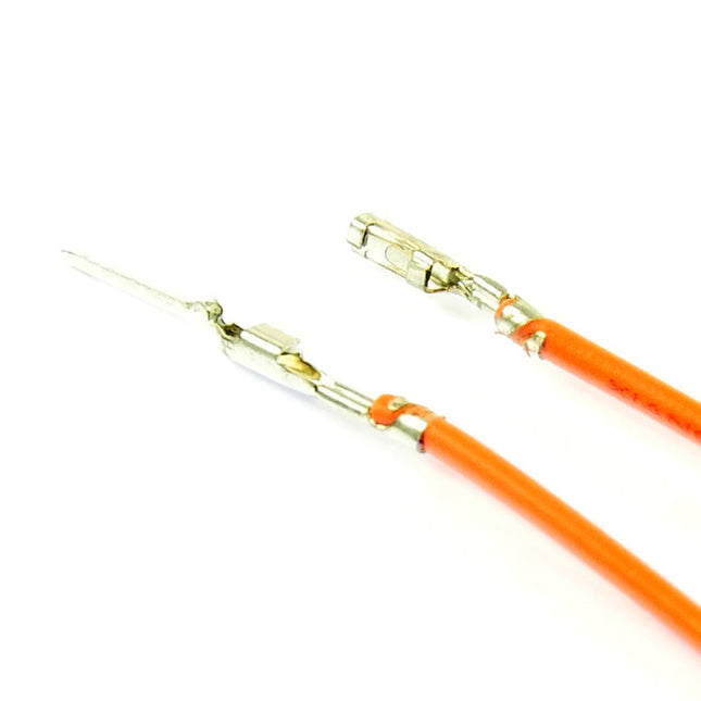 Pre-Crimped F-M 15cm Wire Orange