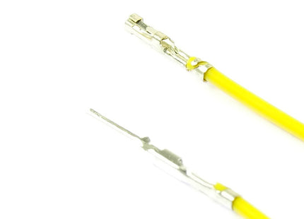 Pre-Crimped F-M 20cm Wire Yellow