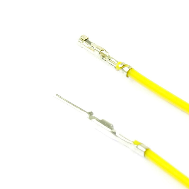 Pre-Crimped F-M 20cm Wire Yellow
