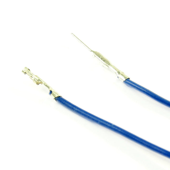 Pre-Crimped F-M 15cm Wire Blue