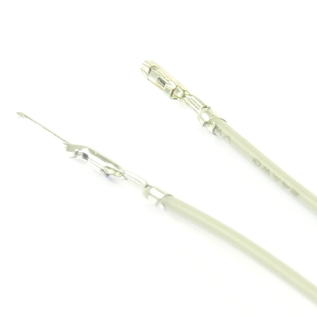 Pre-Crimped F-M 15cm Wire Grey