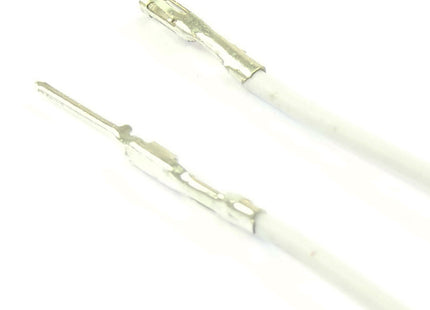Pre-Crimped F-M 20cm Wire White