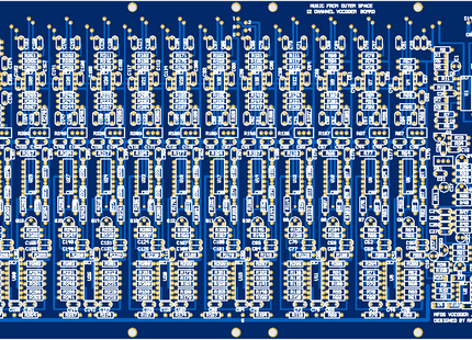 MFOS 12 Channel Vocoder Bare PCB