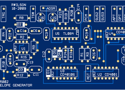 MFOS ADSR Synth Module Bare PCB