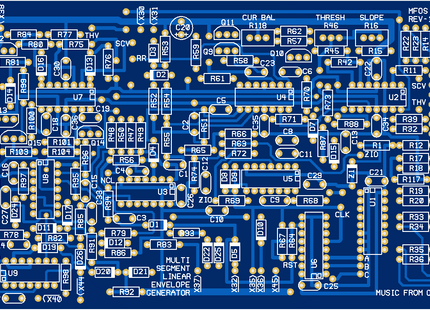 MFOS Seven Segment Linear Envelope Generator Bare PCB