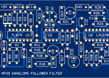 MFOS Guitar Envelope Follower Bare PCB