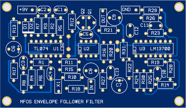 MFOS Guitar Envelope Follower Bare PCB