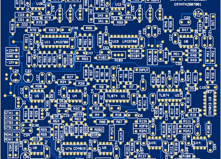 MFOS Sub-Commander Guitar Synth Bare PCB