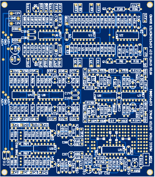 MFOS Synth-DIY Experimenter Bare PCB