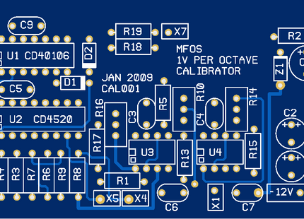 MFOS 1V per Octave Calibrator Bare PCB