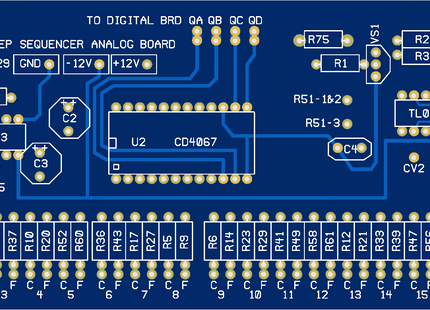 MFOS 16 Step Sequencer Analogue PCB