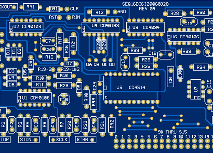 MFOS 16 Step Sequencer Digital PCB