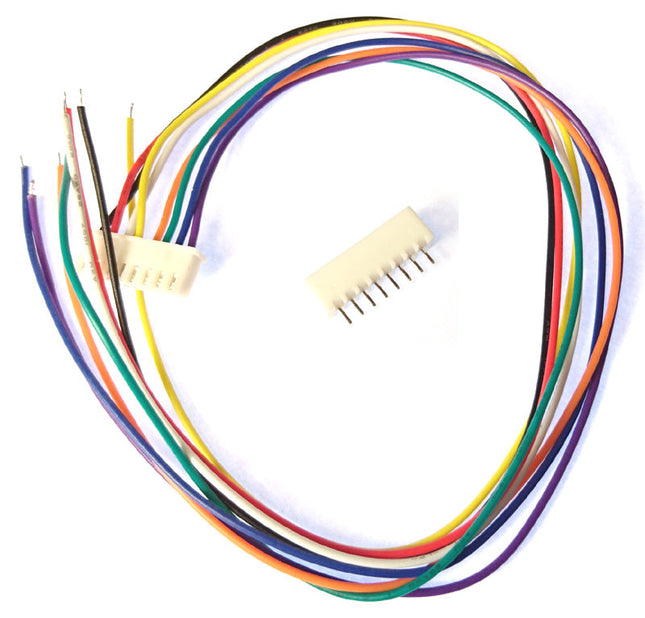 8-Way JST XH 300mm Cable Assembly & Male Connector